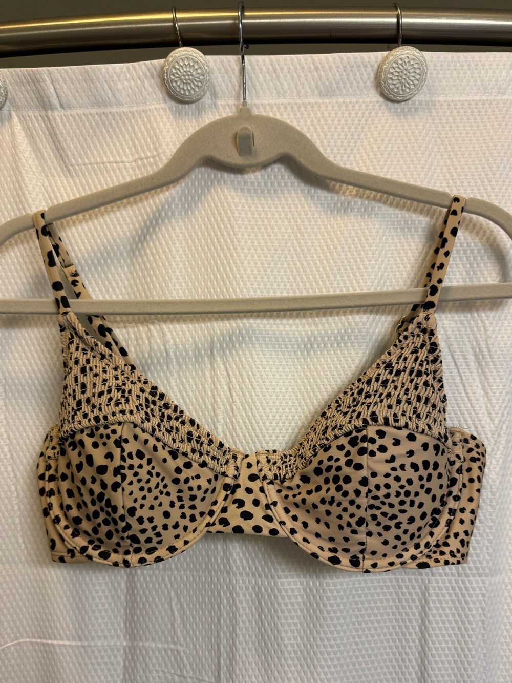 XL - Underwire Cheetah Swim Top